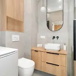 Beige In With Parking And Air Conditioned Living By Renters Apartamento *